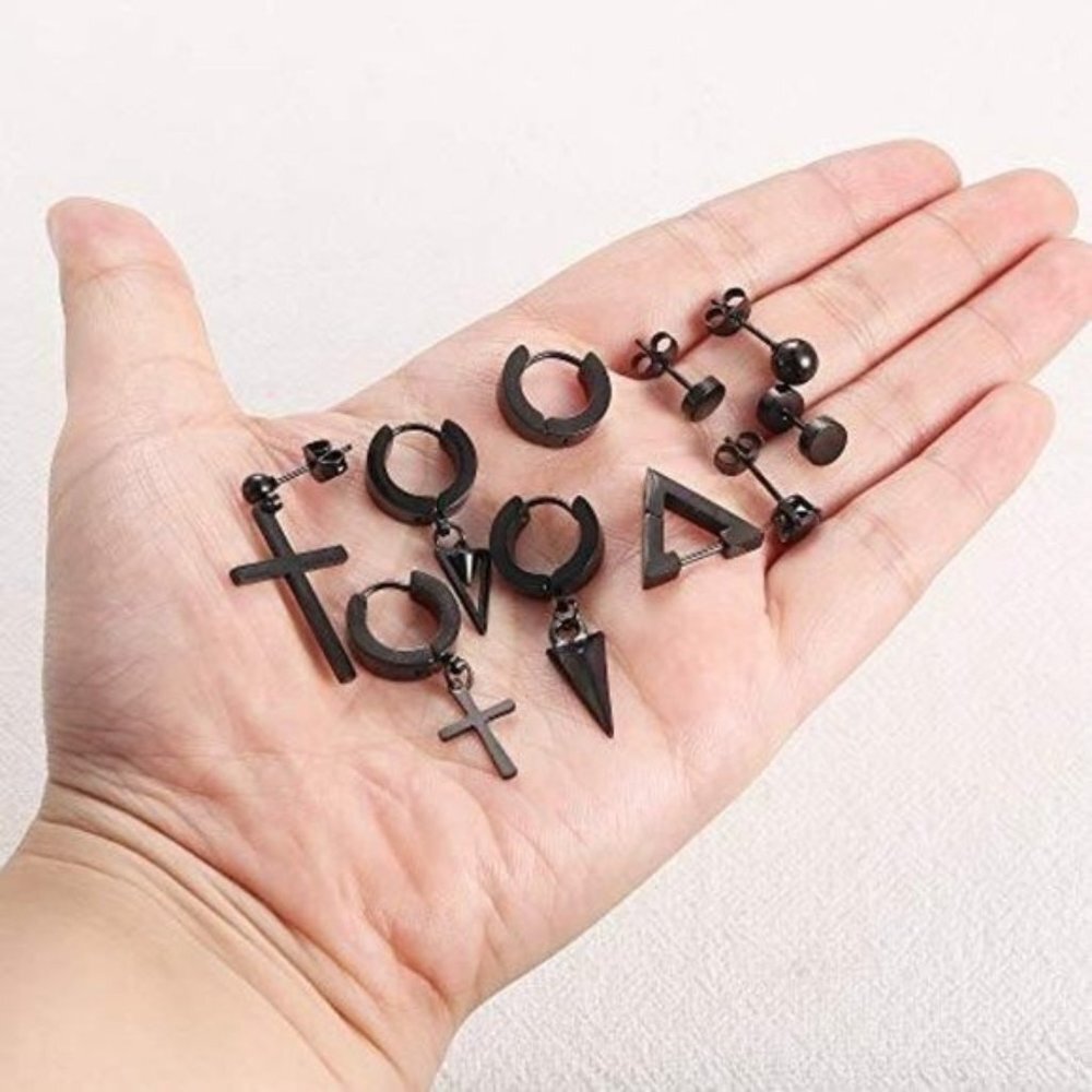 10 Pairs PUNK Earrings